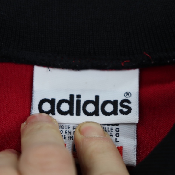 90s Adidas Mens Large Goalkeeper Jersey Red Padded - Picture 4 of 6